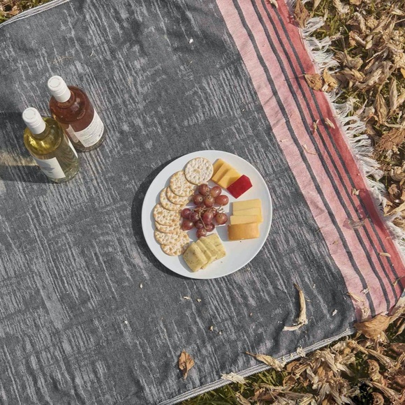 Black Turkish Towel Indigo Wrap Beach Towel Picnic Blanket Runner Boho NEW - Picture 2 of 6